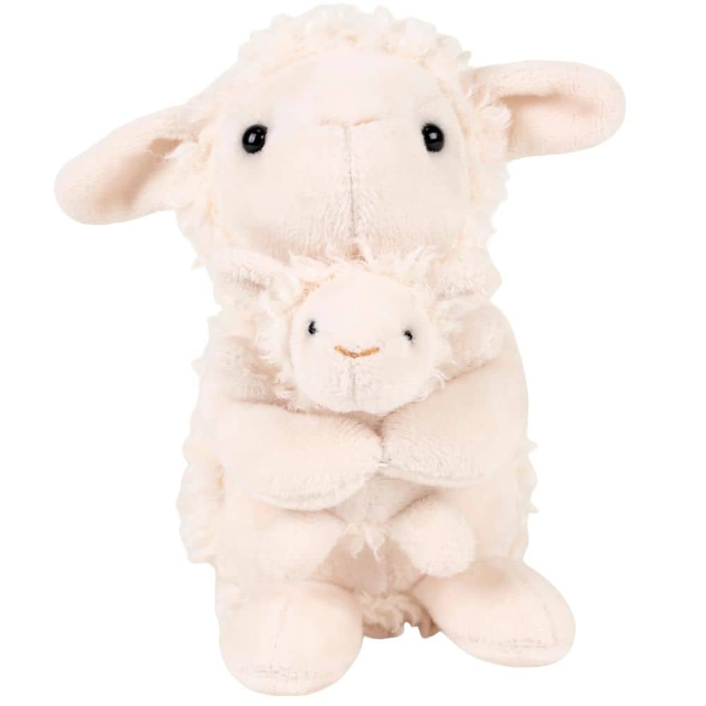Kuscheltier Schaf mit Baby (16 cm)