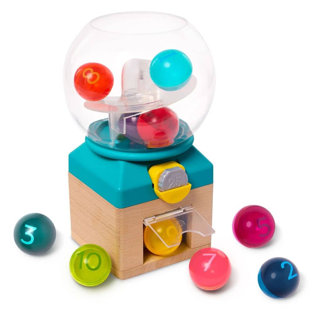 Lern-Zählmaschine mit bunten Kugeln - Rainbow Gumballs