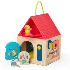 Holz-Spielhaus mit Schlössern - Unlock & Learn Box