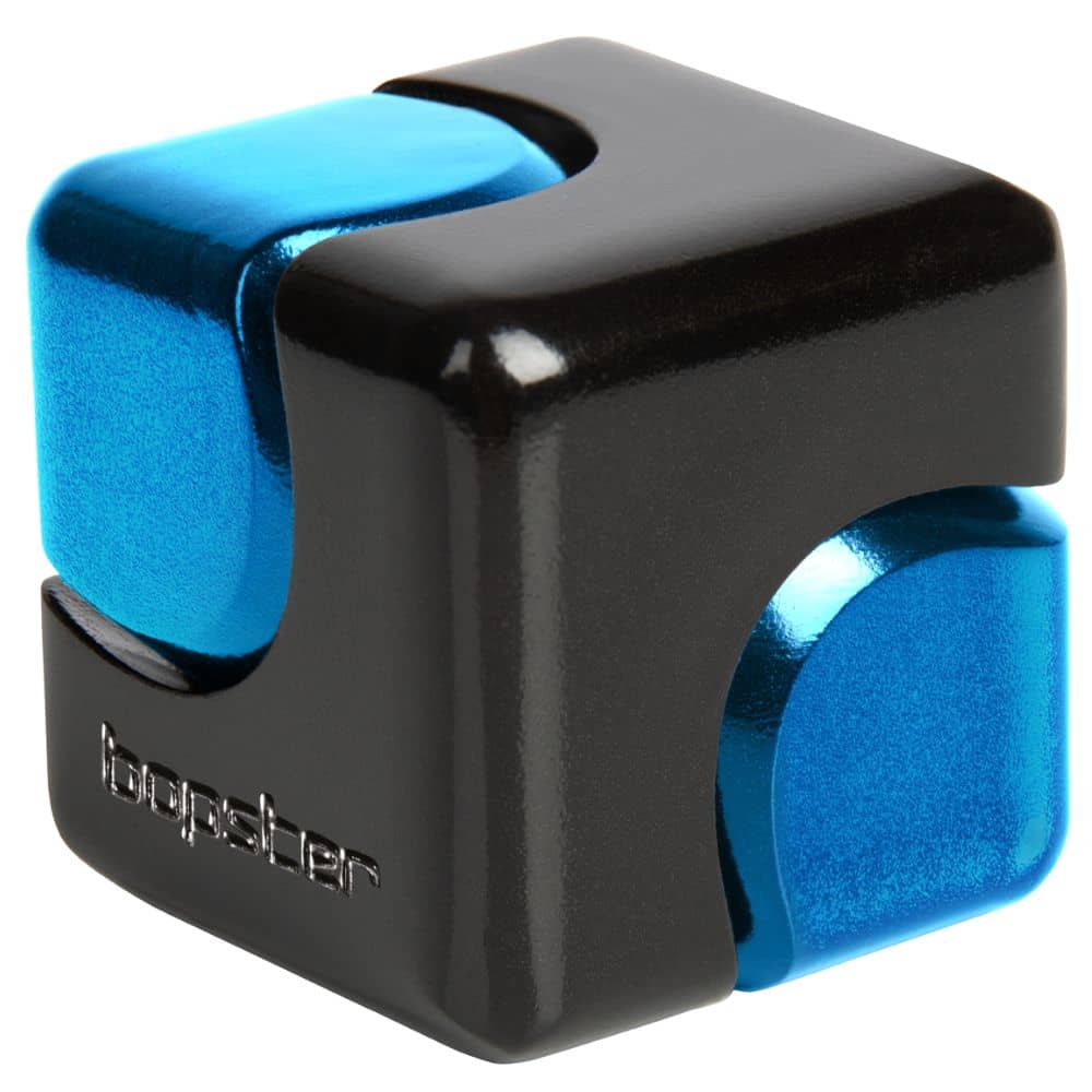 Geschicklichkeitsspielzeug – Fidget Cube Spinner - schwarz/blau