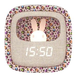 Wecker mit Lampe und Schlummerfunktion Billy - Regenbogen-Leopard