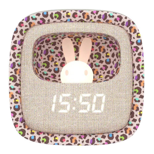 Wecker mit Lampe und Schlummerfunktion Billy - Regenbogen-Leopard