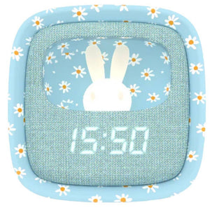 Wecker mit Lampe und Schlummerfunktion Billy - blaue Blume