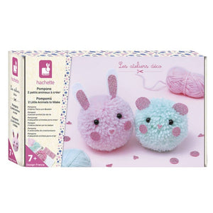 Kreativset – Pompons: 2 kleine Tierchen (ab 7 Jahren)