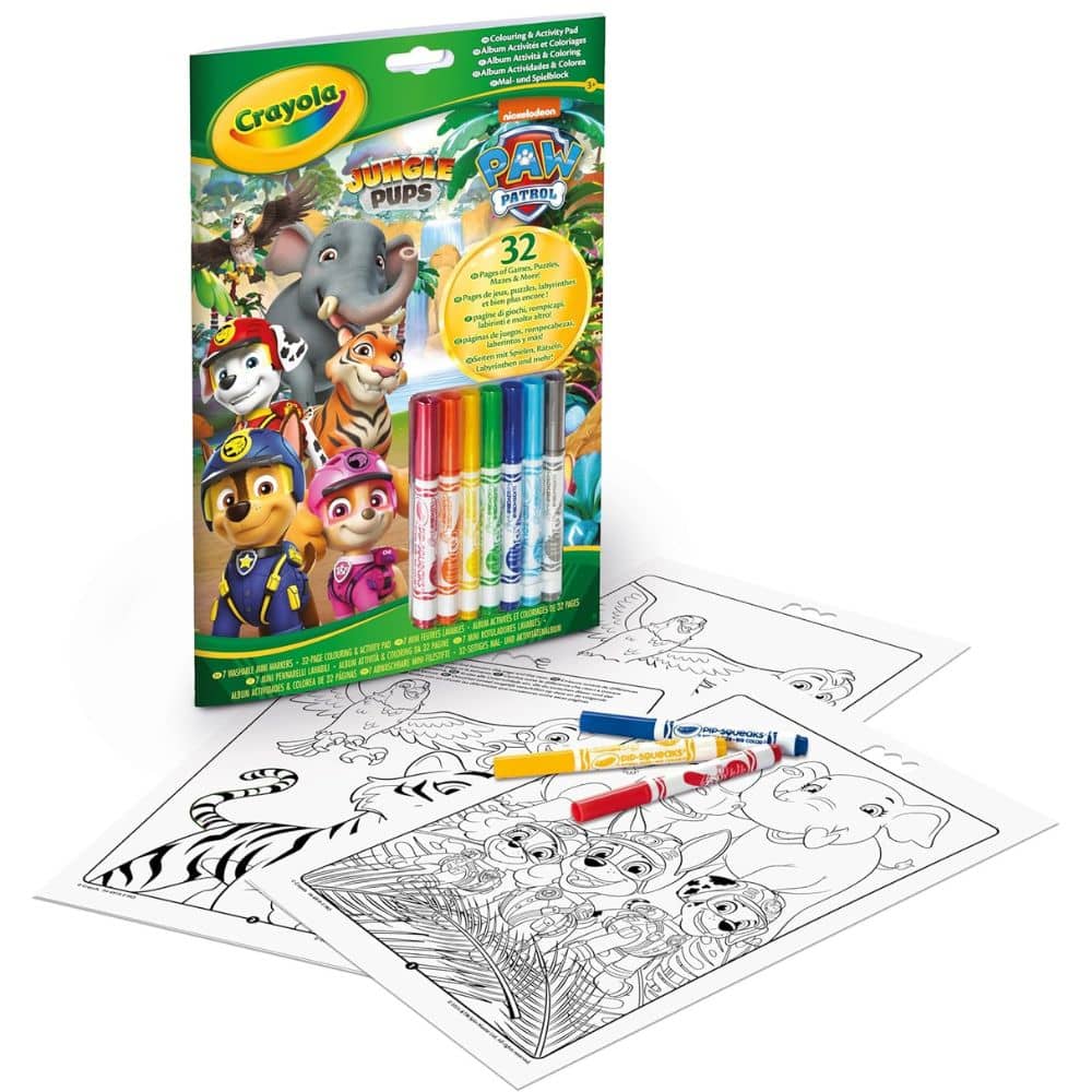 Mal- und Rätselbuch mit Filzstiften – PAW Patro