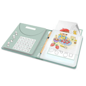 Beleuchtetes Tablet zum Nachzeichnen mit Bleistift – 30 Vorlagen –  Food