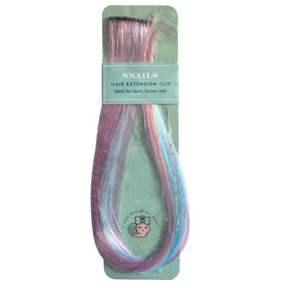Haarspange mit farbigem Strähnchen – für dunkles Haar