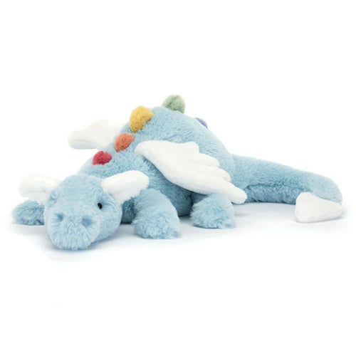 Kuscheltier Drache – Blau, 50 cm