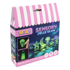 Sensorische Flasche mit Gel-Figuren – Sensory Jelly Glow