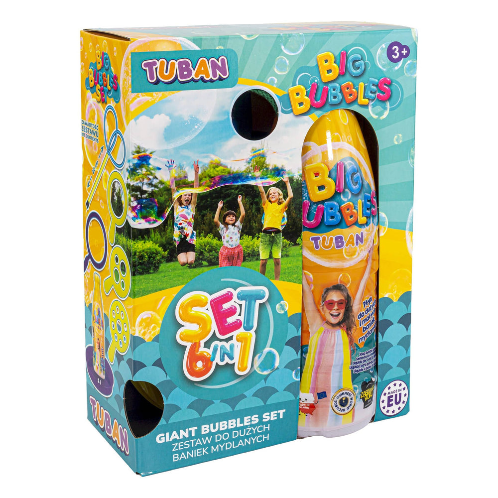 6-in-1-Set mit großen Seifenblasen