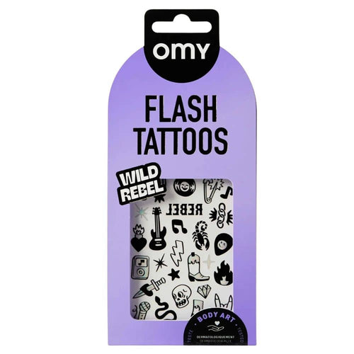 Abwaschbare Tattoos – Rock, 46 Stück