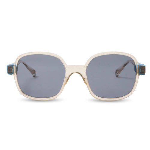 Flexible polarisierte Kindersonnenbrille Urban 7-12 J. - Moka Blue