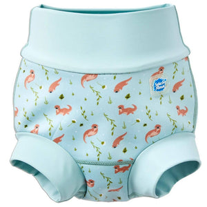 Happy Nappy DUO Schwimmwindel für 2–3-Jährige – Playful Otters (XXL)