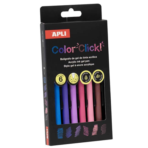 Color Click Gelstifte mit Acryltinte – Früher Frühling, 6 Farben