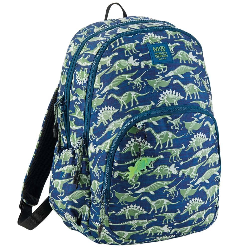 Dreikammer-Rucksack, der im Dunkeln leuchtet - Dinosaurier 27 l