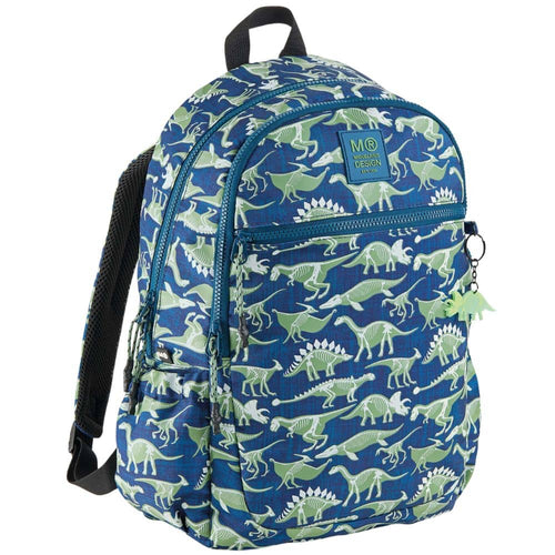Dreifachfach-Rucksack Lizbona - Dinosaurier, 15 l