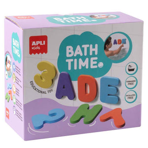 Bunte Schaumstoffbuchstaben und -ziffern - Bath Time
