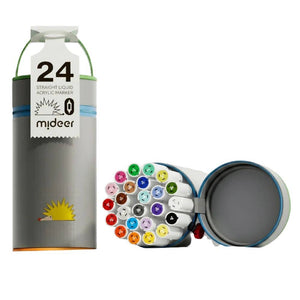 Acrylmarker Set - Doppelspitze (24 Farben)