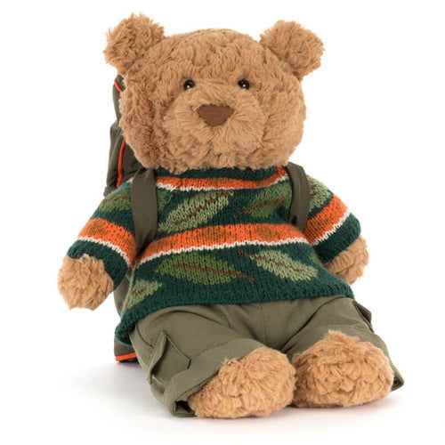 Kuscheltier Plüschbär – Bartholomäus, der Reisende, 26 cm