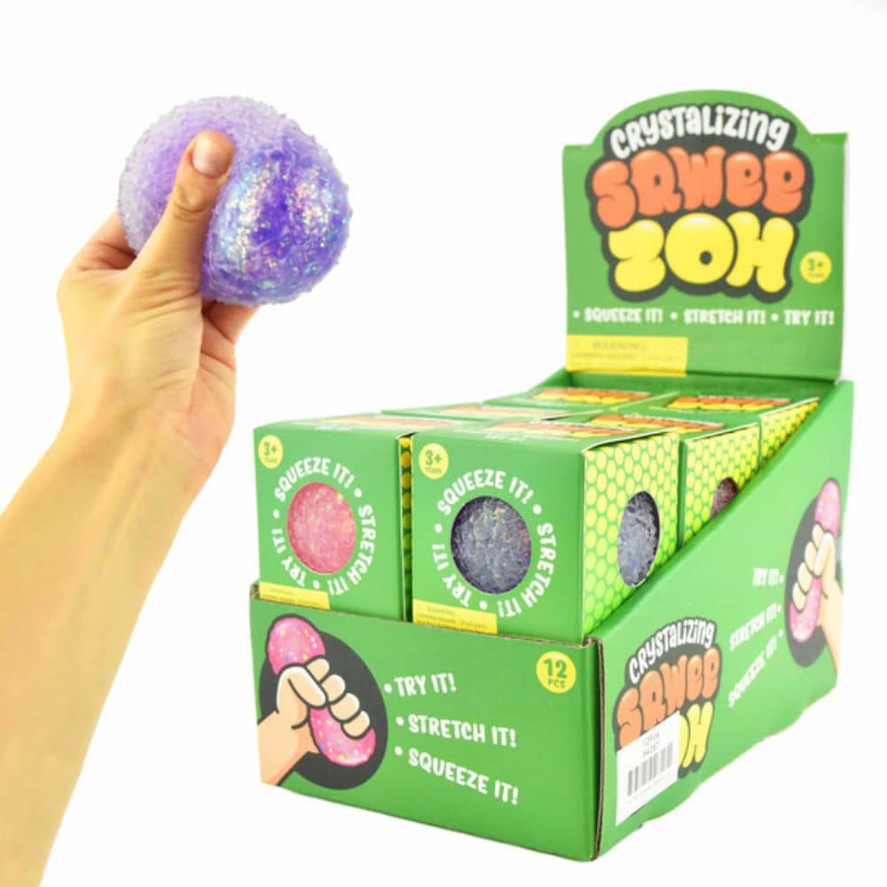 Stressball Fidget Toys – Glitzer-Knautschball