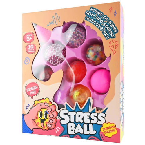 Stressball & Fidget Toys Set 10-tlg. - Sensorikbälle Einhorn