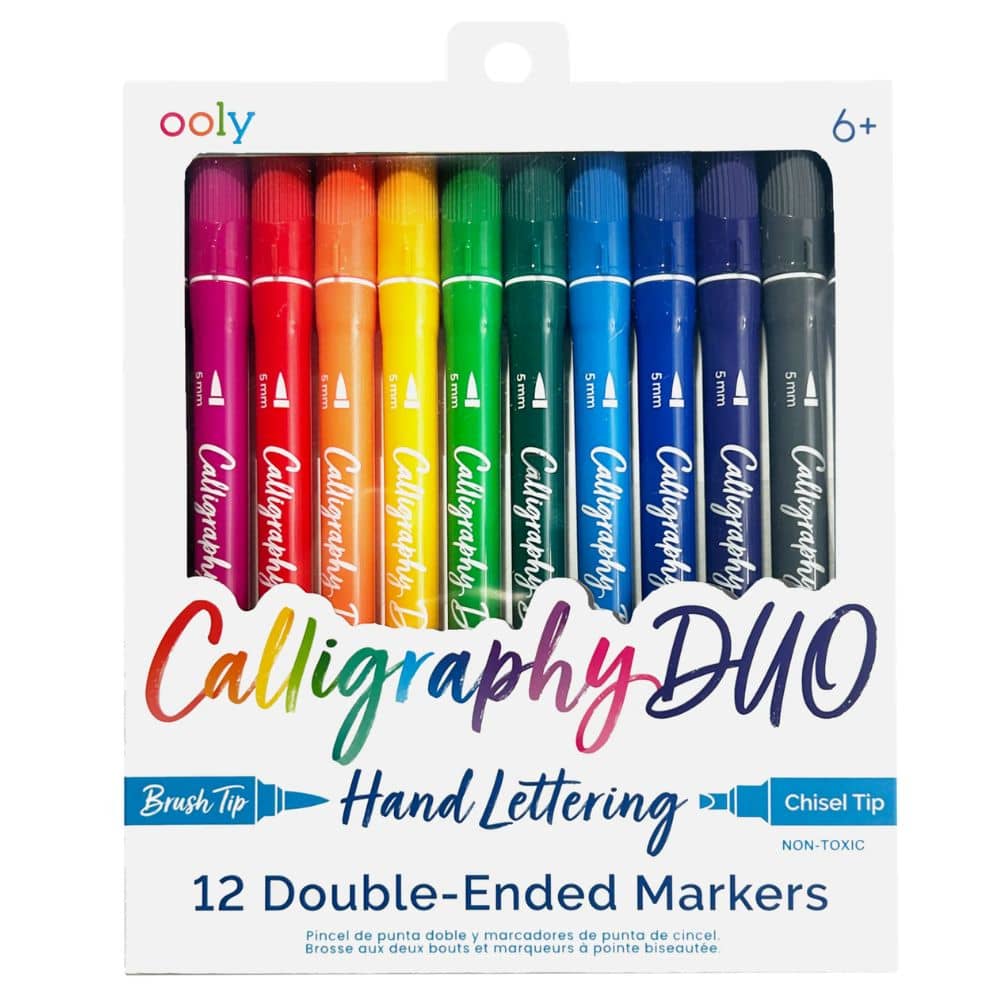 Kalligrafie-Filzstifte Calligraphy Duo Ooly, 12 Stück