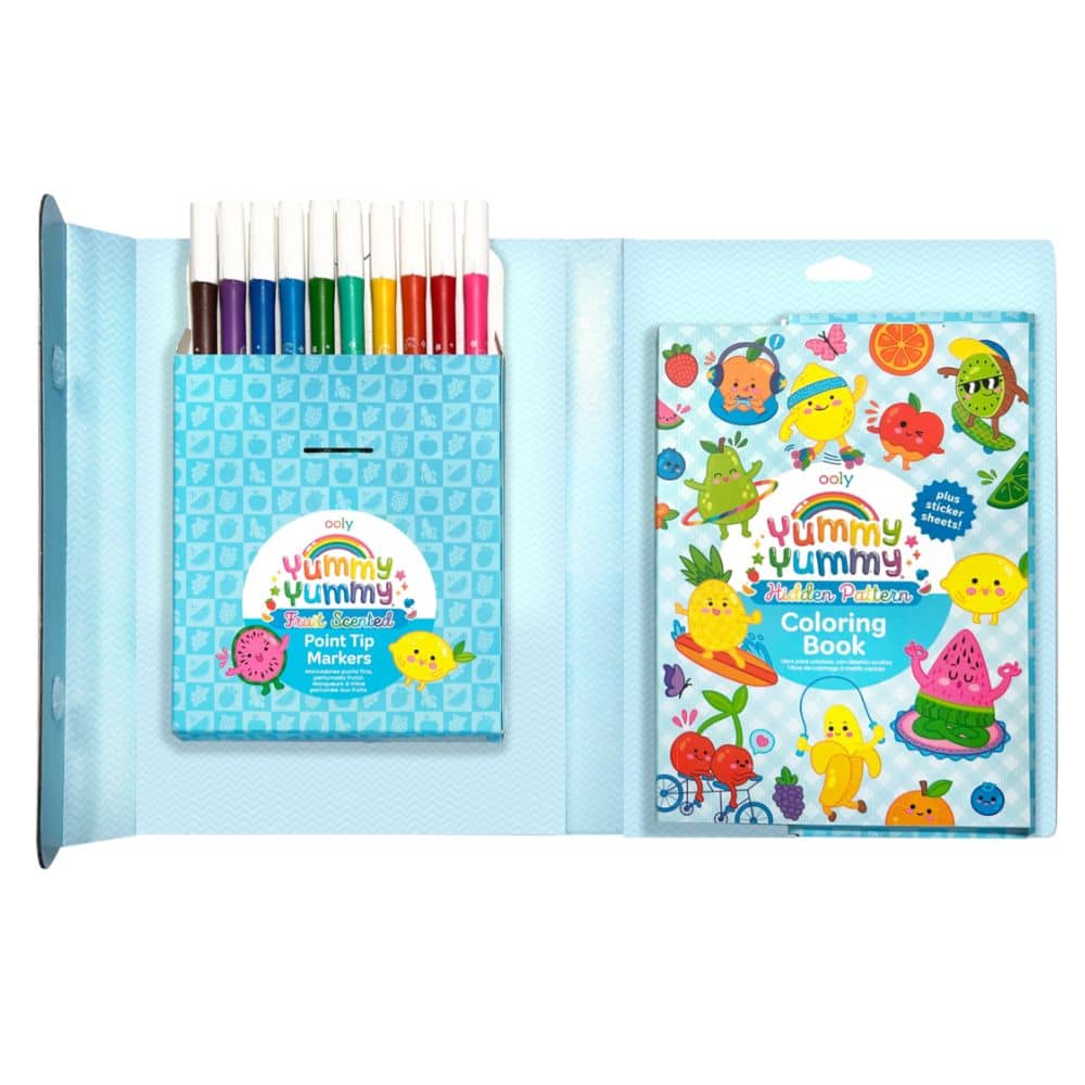 Duftendes Malset Yummy! – Malbuch, Sticker, Filzstifte