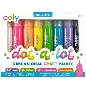 Neonfarbene Punktfarben Dot-A-Lot, 8 Stück