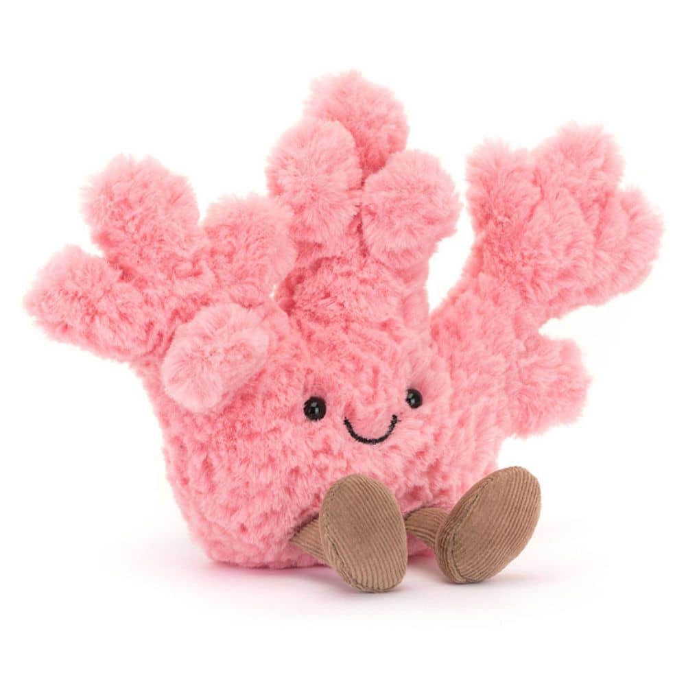 Kuscheltier Fröhliche Koralle Rosa (16 cm)