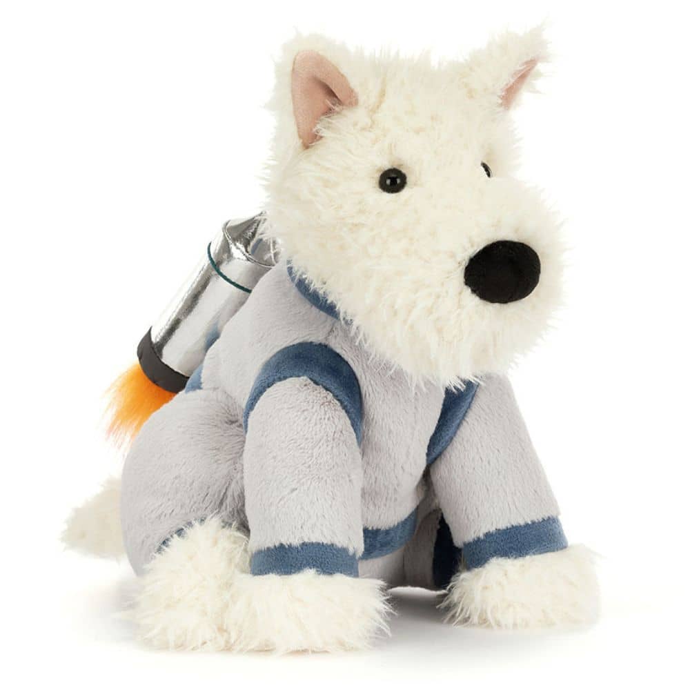 Plüschtier Terrier Astronaut - Cream (23 cm)
