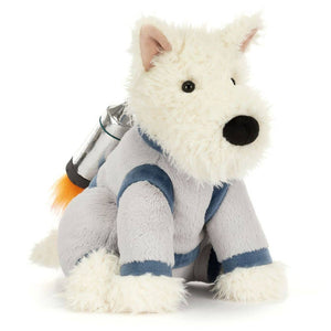Plüschtier Terrier Astronaut - Cream (23 cm)
