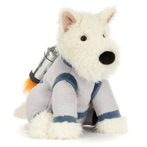 Plüschtier Terrier Astronaut - Cream (23 cm)