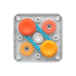 Sensorisches Quadrat PlayTab – Raupe mit Zahnrädern