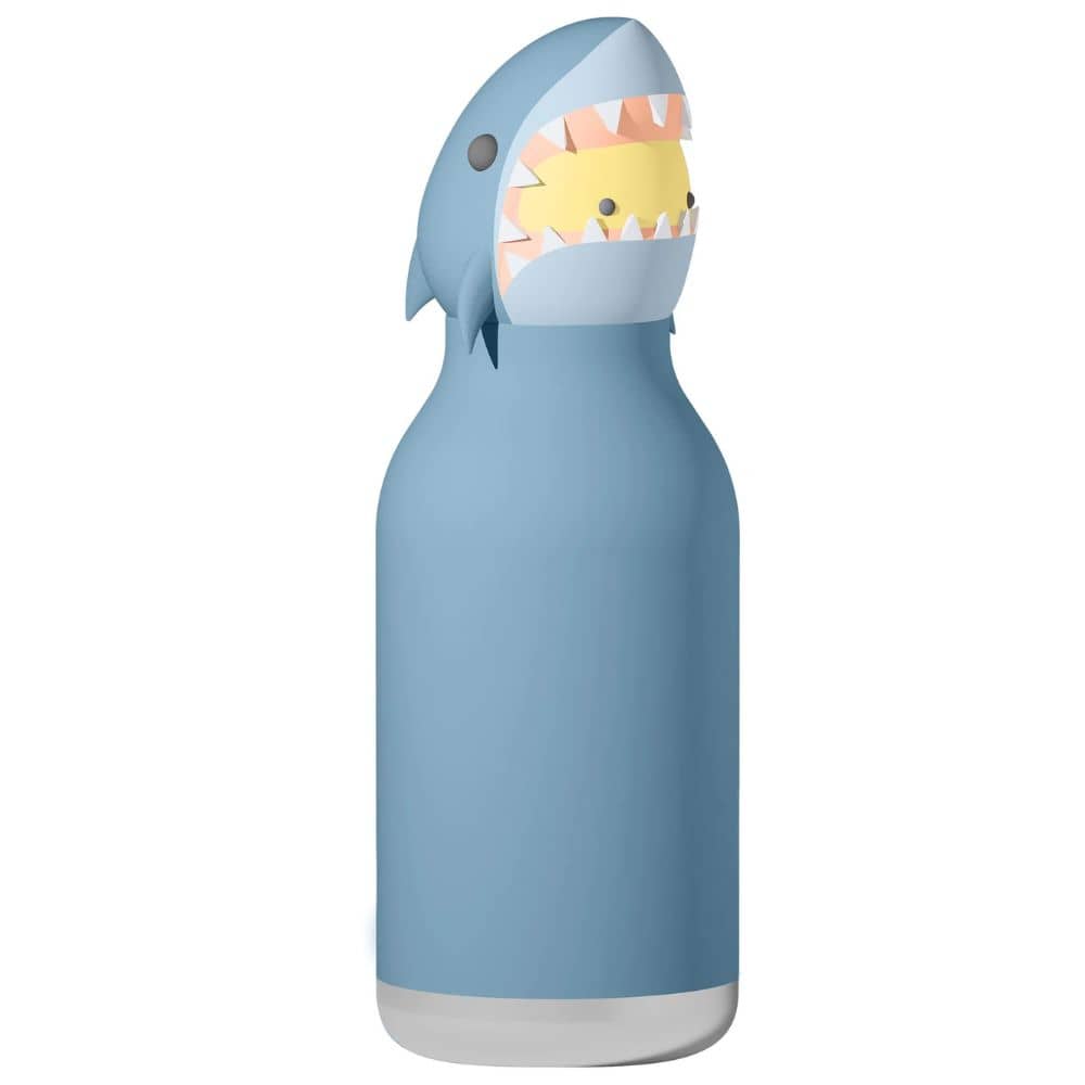 Thermo-Trinkflasche mit Strohhalm Bestie – Hai (460 ml)