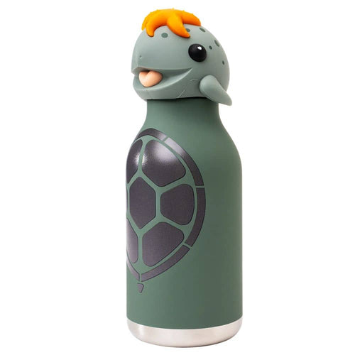Thermo-Trinkflasche mit Strohhalm Bestie – Schildkröte (460 ml)