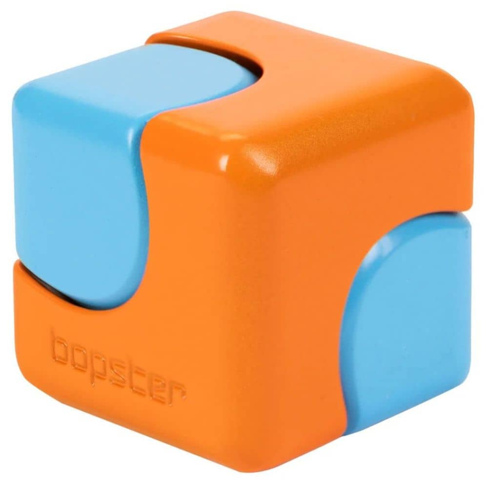 Geschicklichkeitsspielzeug - Fidget Cube Spinner – Neonorange/Neonblau