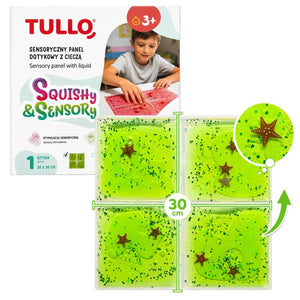 Sensorik-Knetspielzeug - Squishy Sensorik-Panel mit Flüssigkeit - Grün