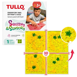 Sensorik-Knetspielzeug - Squishy Sensorik-Panel mit Flüssigkeit - Gelb