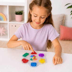 Sensorik-Knetspielzeug - Tullo Squishy Farbsortierer mit Gel