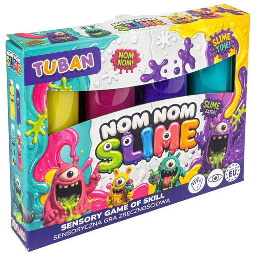 Sensorisches Geschicklichkeitsspiel Jiggly Slime – Nom nom slime (2–4 Spieler)