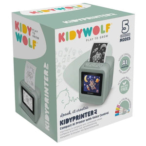 Kidywolf Kidyprinter AI - KI-Drucker für Kinder in der Verpackung