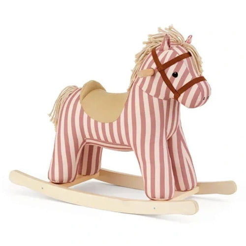 Schaukelpferd Mila von Kid's Concept mit rosa Streifen