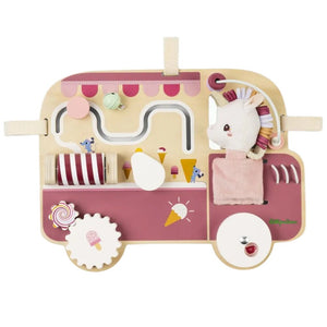 Activity-Board Eiswagen mit Einhorn Lena von Lilliputiens aus Holz