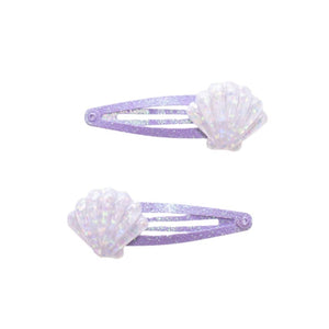 Yuko B. Haarspangen Muscheln, Lila