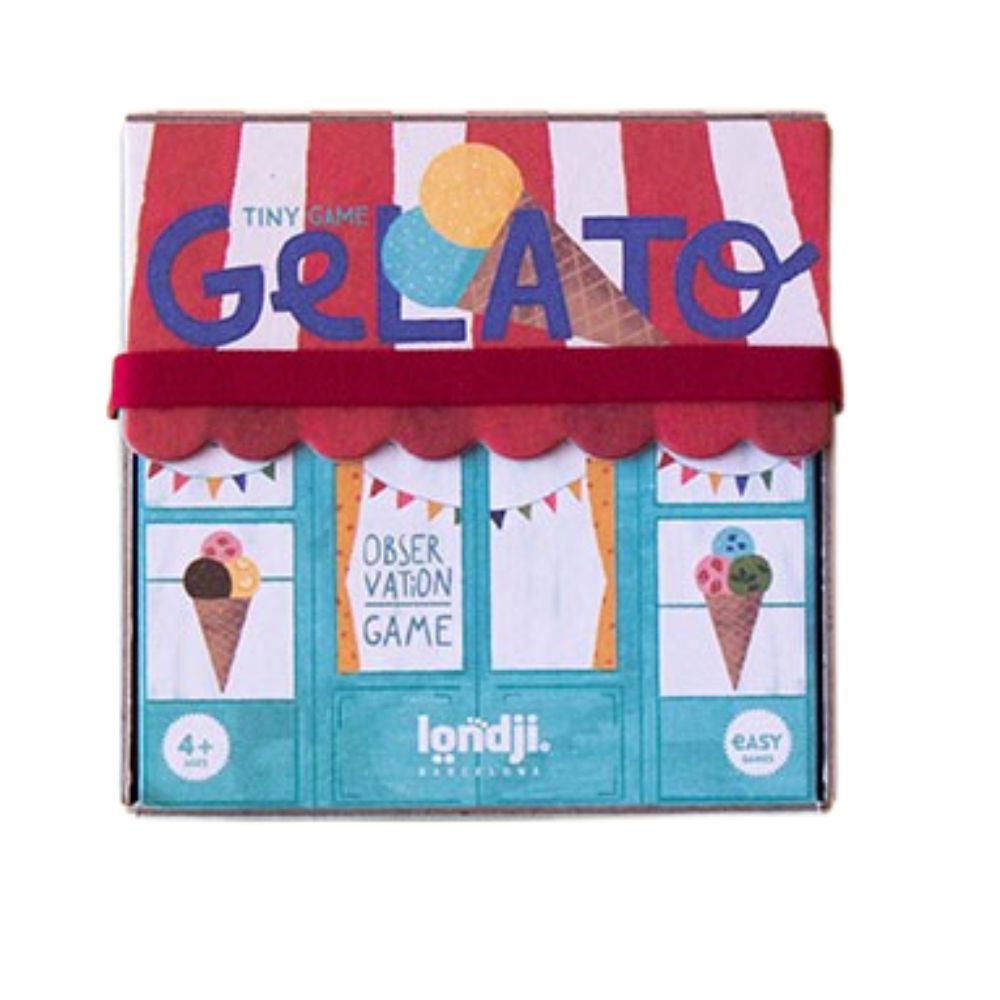 Londji Gelato - Mini-Reisespiel in der Schachtel, Vorderseite