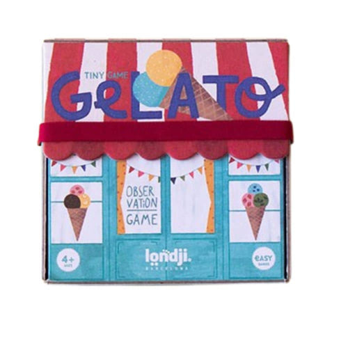 Londji Gelato - Mini-Reisespiel in der Schachtel, Vorderseite