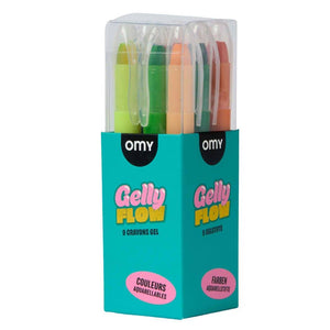 Gelstifte Gelly Flow von OMY in der Verpackung