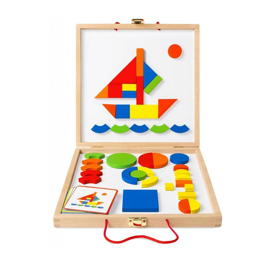 Holzmagnete Puzzle im Koffer – Geoform - tablude.com