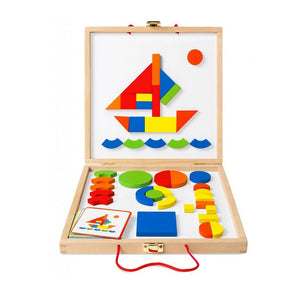 Holzmagnete Puzzle im Koffer – Geoform - tablude.com