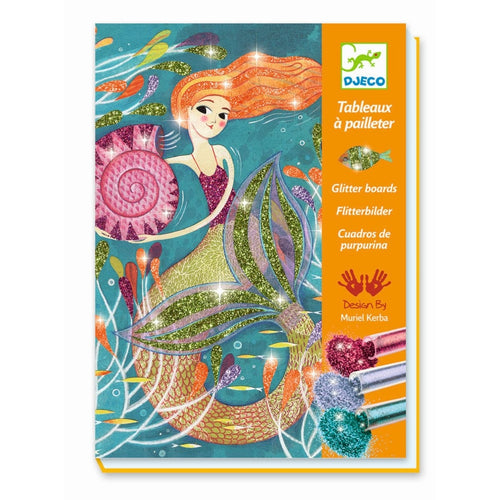 Kunstset mit Glitzer  - Meerjungfrauen - tablude.com